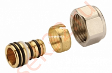 Фитинг компрессионный для труб PE-X 16х2,0х3/4" "евроконус" STOUT