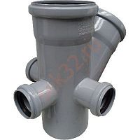 Крестовина ПП канализ. 2пл. левая  110х110х50х45